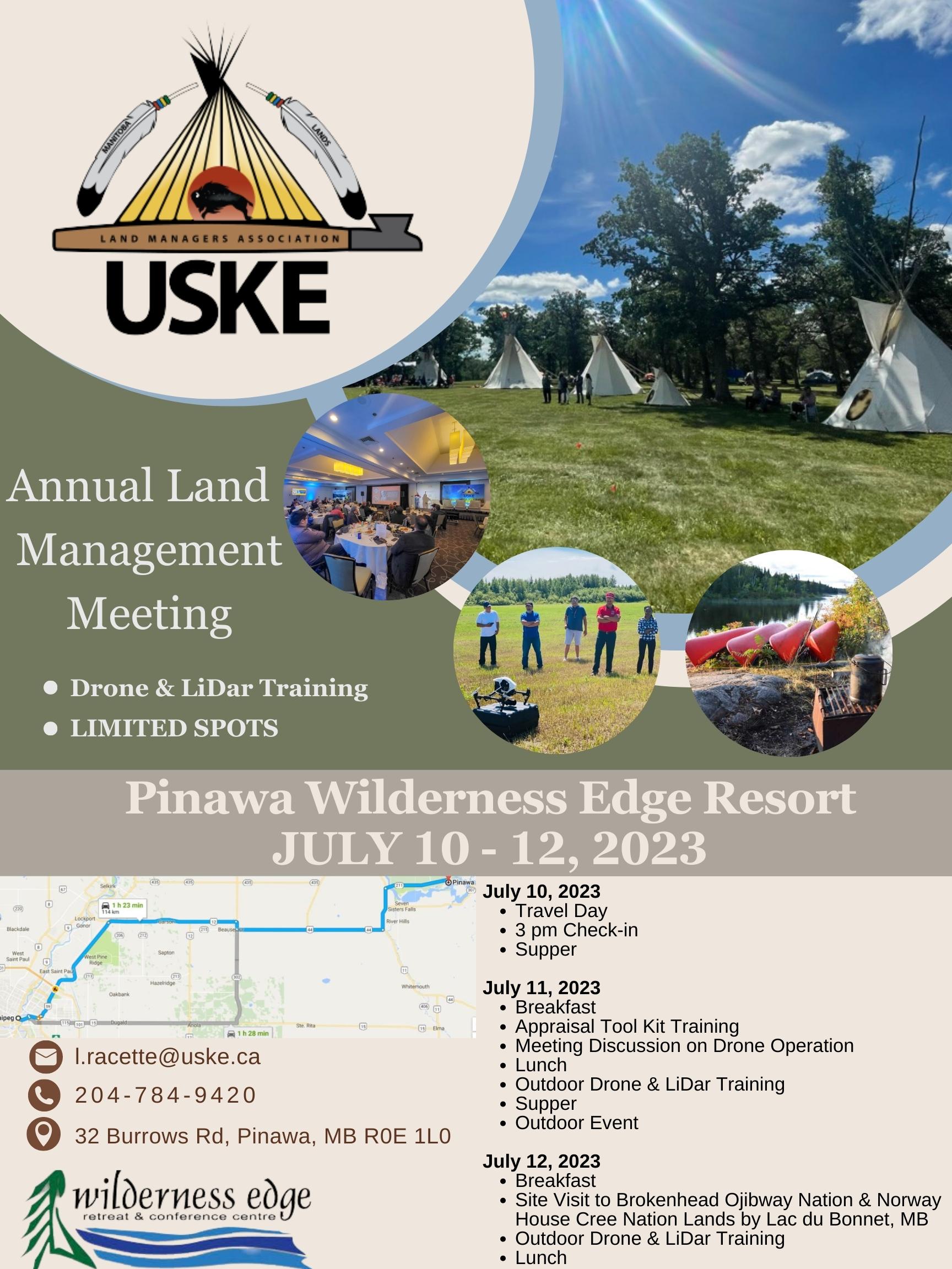 Annual Land Managers Meeting – July 10-12, 2023